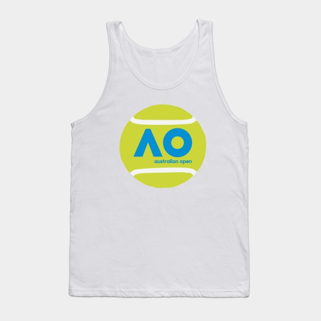 Australian Open Tennis Ball II Tank Top by inkstyl